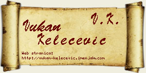 Vukan Kelečević vizit kartica